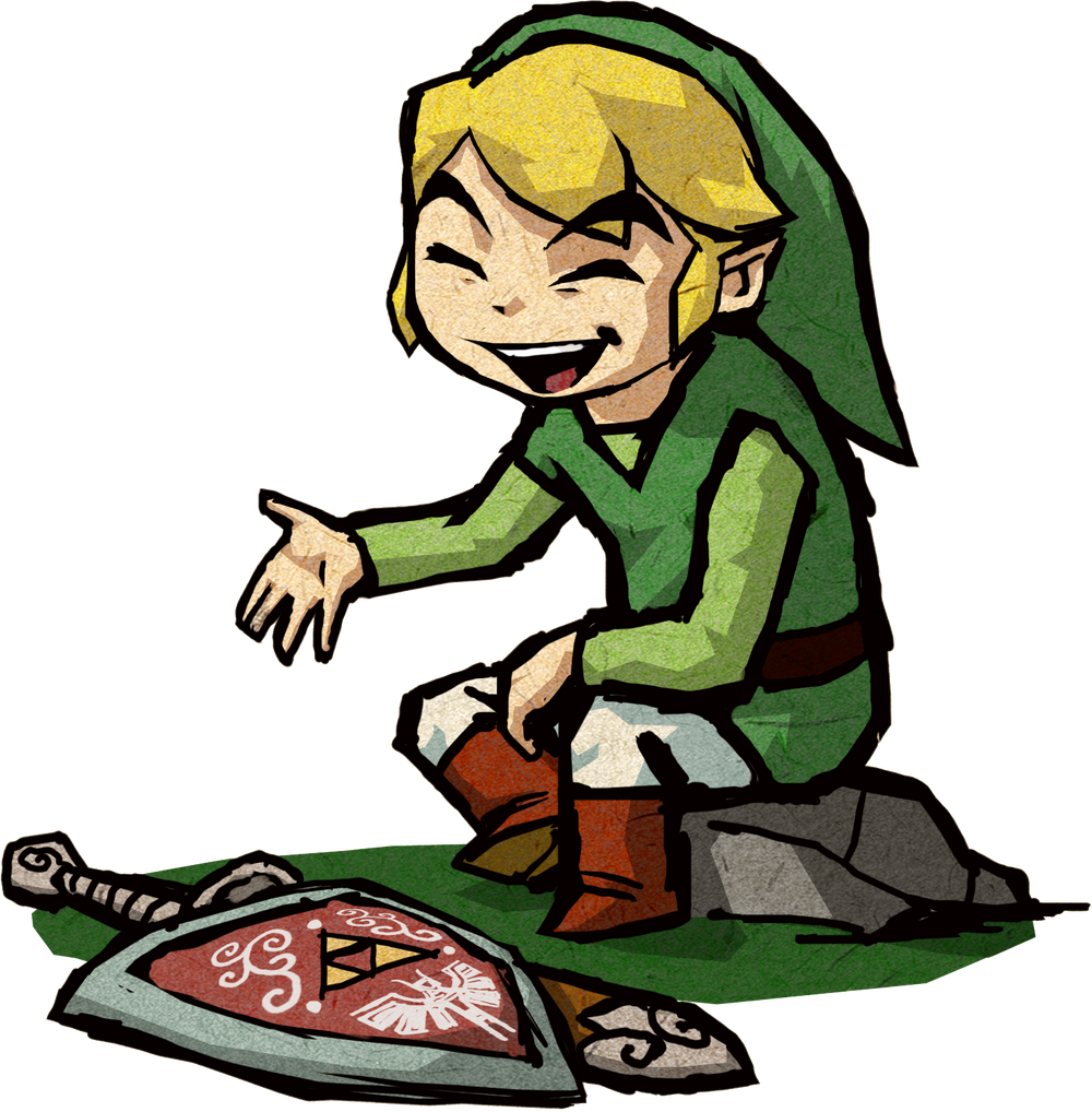 The Wind Waker Link Laughing